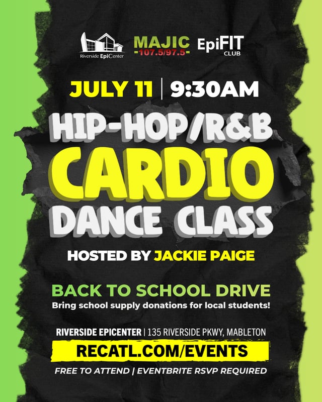 Free Hip-Hop & R&B Cardio Dance with Jackie Paige: Back-to-School Drive