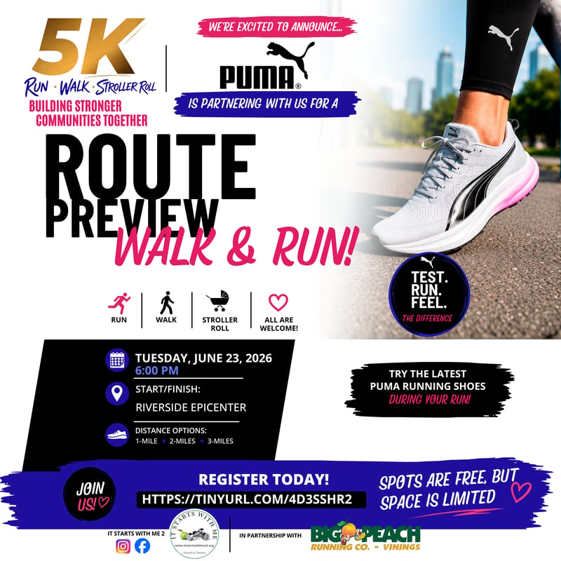 5K Stroller Roll Route Preview Run with PUMA Demo