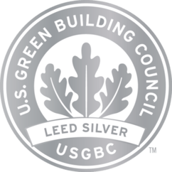 A png logo of the U.S. green building council leed certification logo