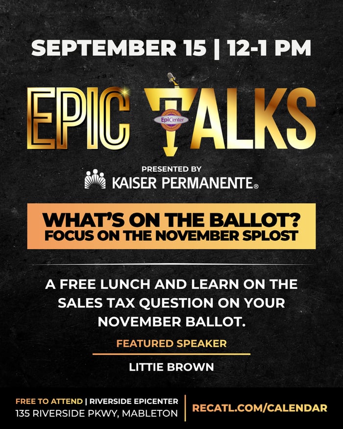 EPIC Talks: What's on the Ballot? Focus on the November SPLOST