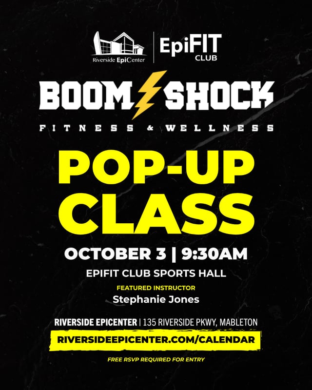 Boom Shock Fitness Pop-Up Class