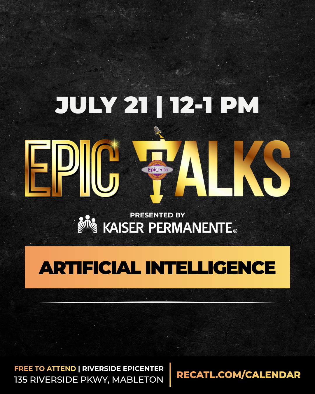 EPIC Talks: Artificial Intelligence 