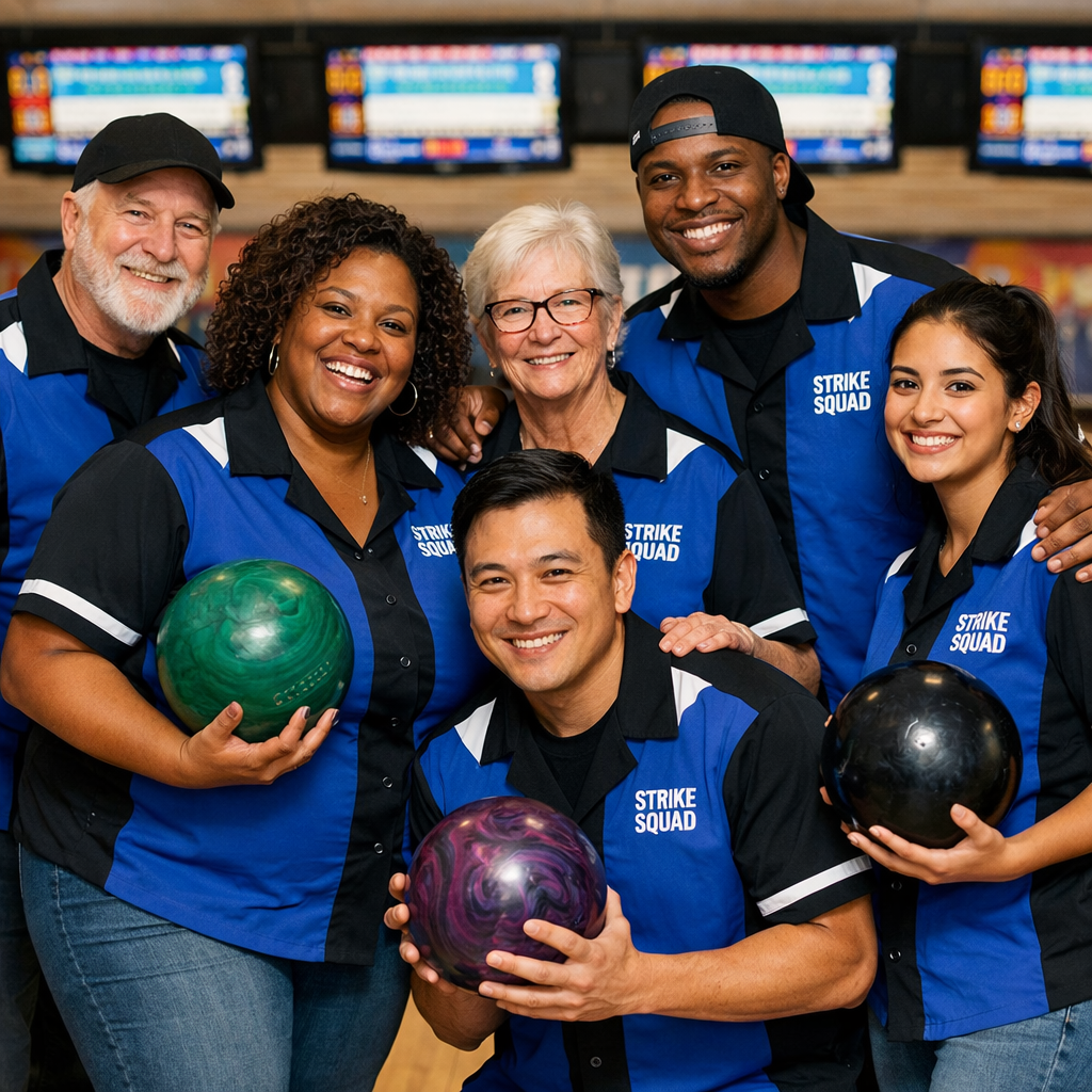 Bowling League with Diverse Group-1